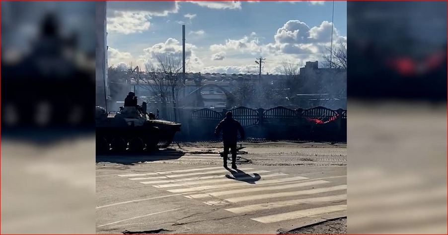 "Сидят, как Рэмбо": житель Бахмача пытался остановить российские танки велосипедом
