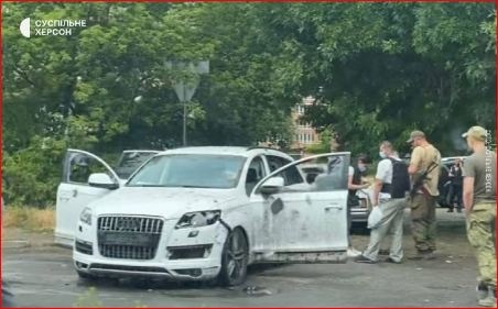 В Херсоне взорвался автомобиль с местным коллаборантом: подробности