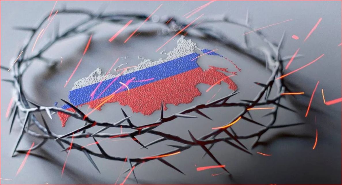 В российском городе вывесили карту России без Крыма