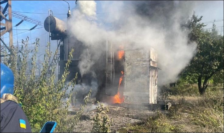 Російські війська потрапили до Слов'янської ТЕС: виникла пожежа