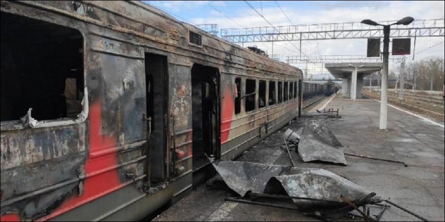 У Луганську розбомбили ешелон зі свіжомобілізованими росіянами