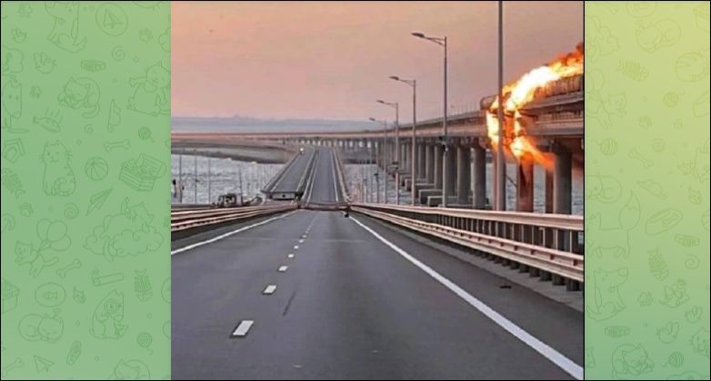 Пожар на Крымском мосту: что говорят очевидцы