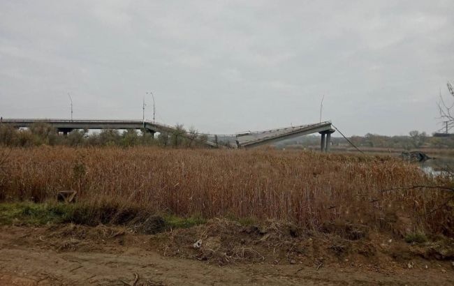 В Херсонской области взорван важный мост через реку Ингулец