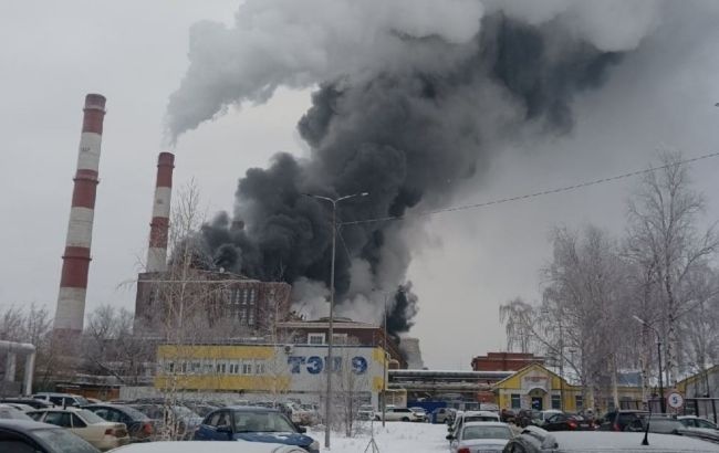 В российской Перми внезапно вспыхнул мощный пожар