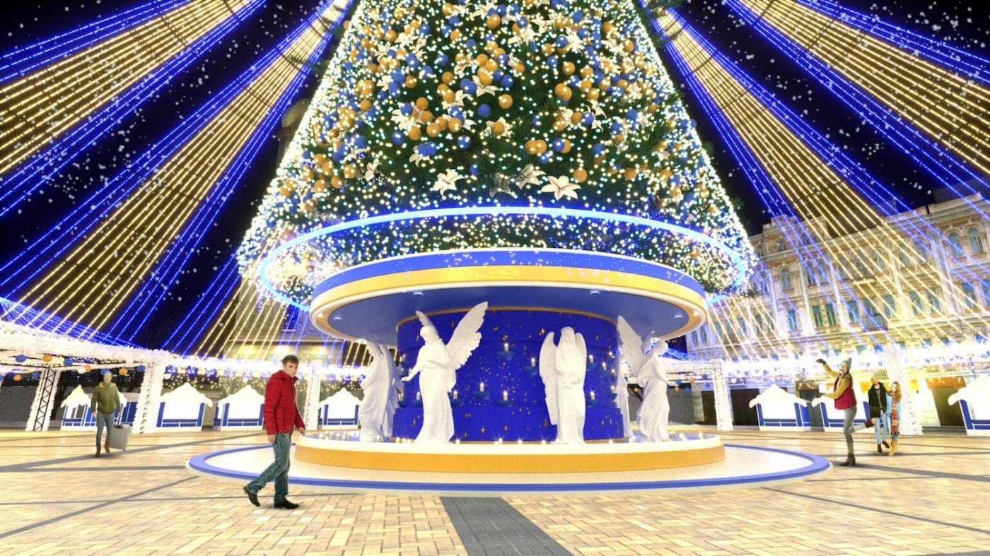 Готовят к установке: как будет выглядеть главная новогодняя елка Украины