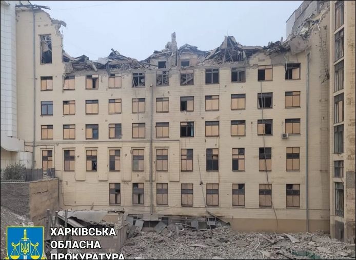 Ракета оккупантов снова попала в университет в центре Харькова