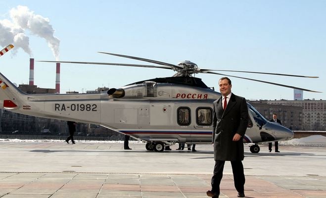У вертолета Медведева отпал хвост после посещения АЭС