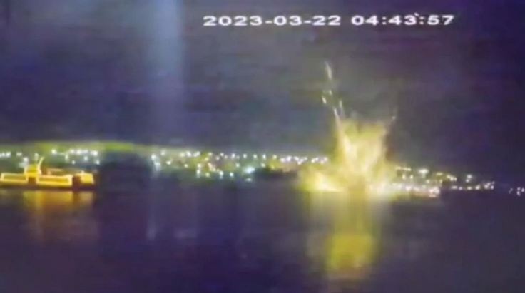 Ночная атака морских БПЛА на Севастопольскую бухту: появились кадры