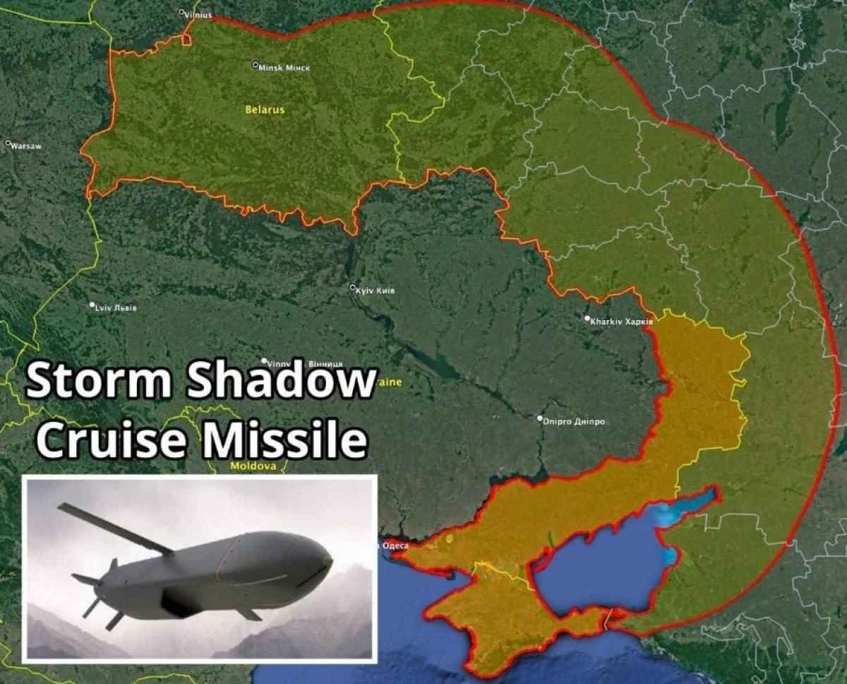 Дальнобойные ракеты для Украины: куда достают Storm Shadow