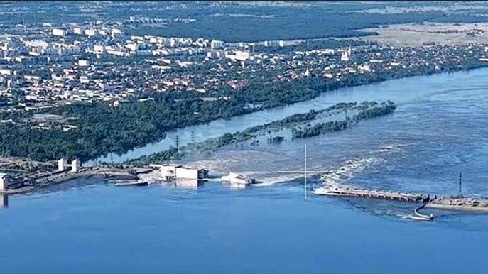 Теракт на Каховской ГЭС: в Херсонской ОВА рассказали о видимых сейчас последствиях