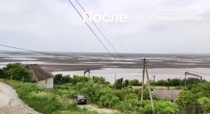 У мережі показали, як зникло Каховське море