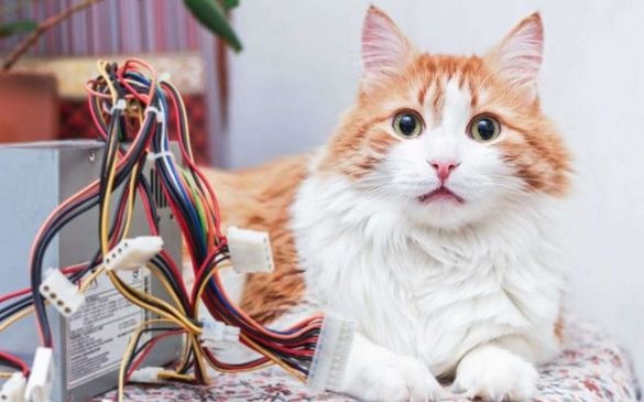 Как отучить кота грызть провода от техники: хитрый способ