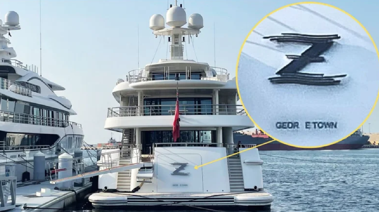 В Дубае засветилась Z-яхта украинского миллиардера