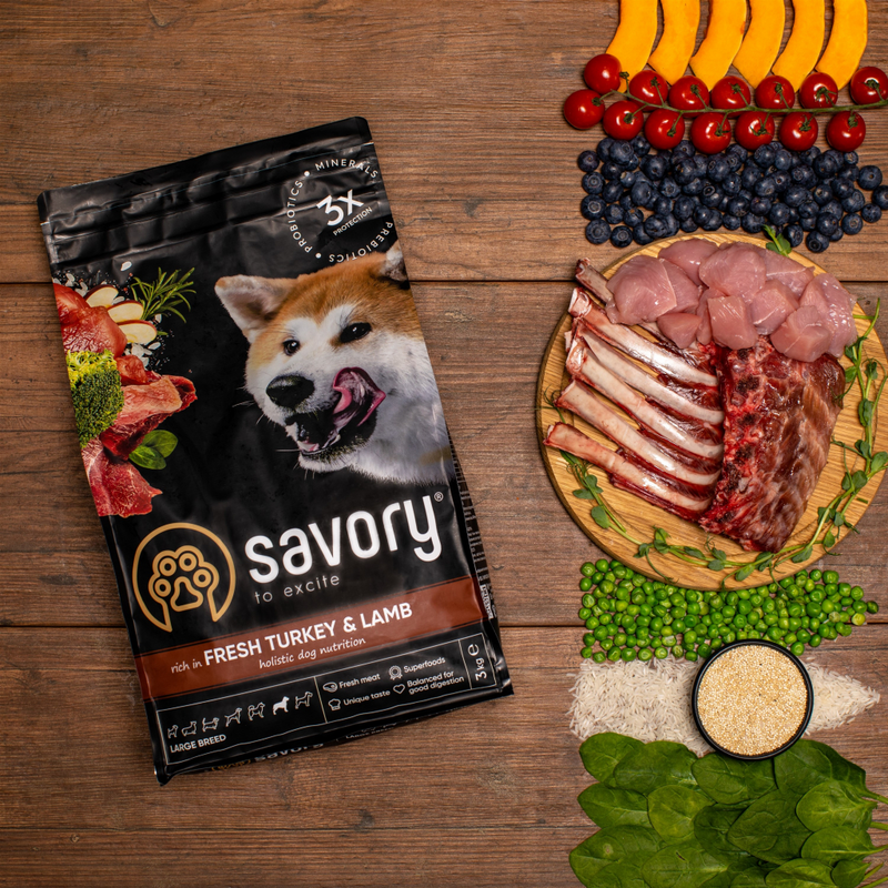 Savory — качественный корм для собак с натуральными ингредиентами