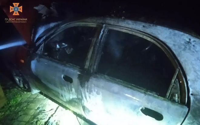 В Кривом Роге 30-летний водитель сгорел после ДТП