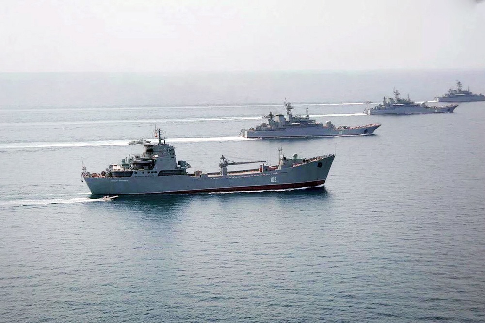 Чорноморський флот РФ відпрацював на навчаннях морську блокаду України