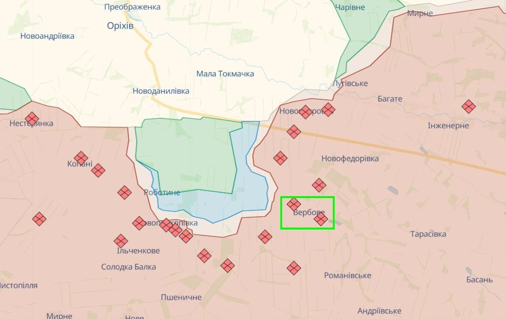 ВСУ прорвали российскую оборону в районе Вербового