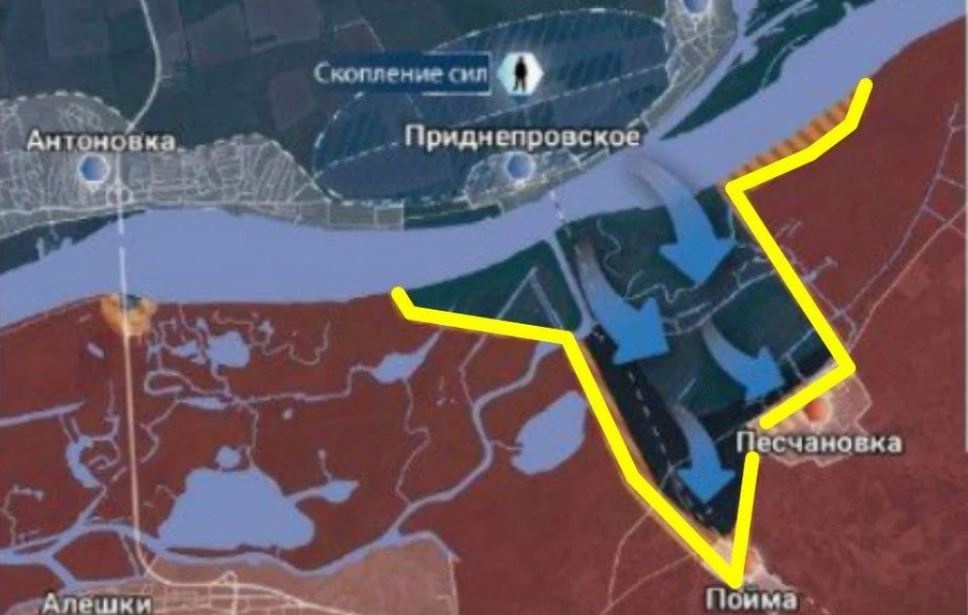 Морпехи ВСУ прорвали российскую оборону на левобережье Херсонщины