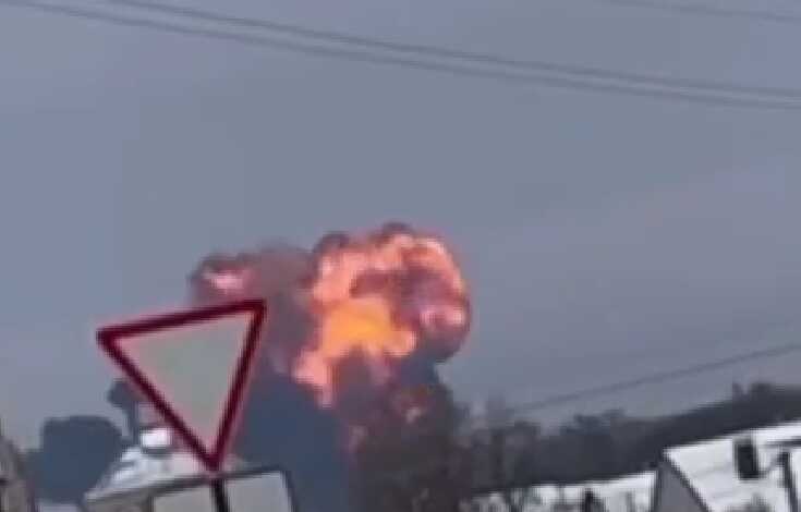 В Белгородской области рухнул военный самолет Ил-76