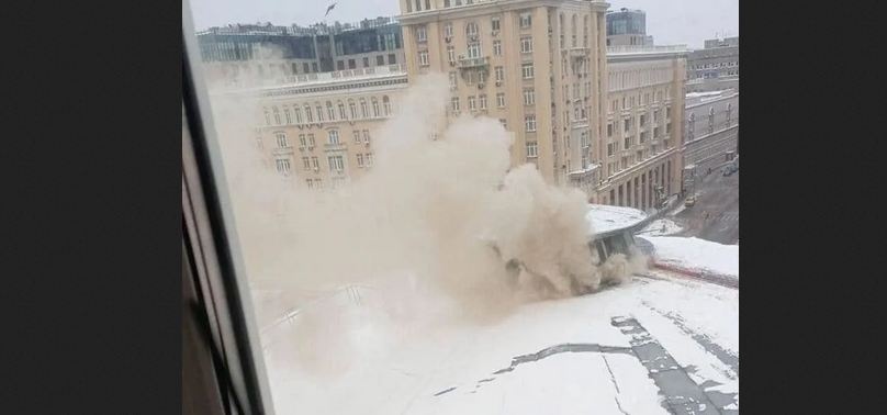 В центре Москвы горел Театр сатиры