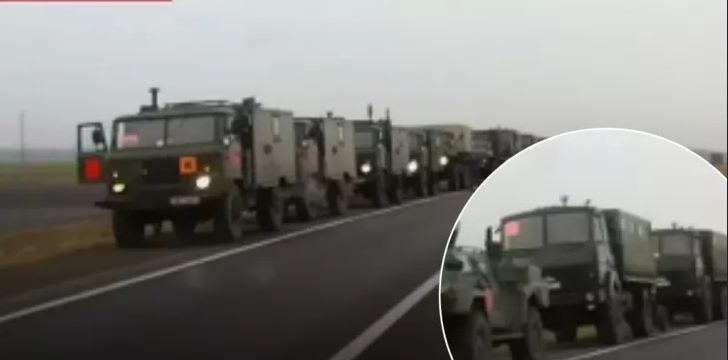 В приграничье Беларуси замечено большое количество военной техники