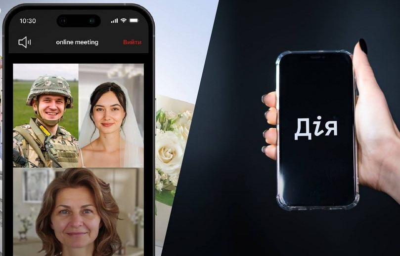 Українці можуть одружитися онлайн за допомогою відеозв'язка в Дії