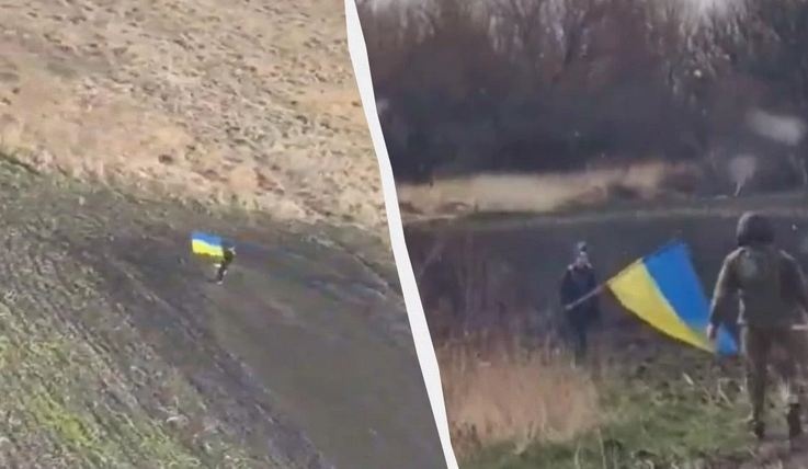 Сюрприз для хлопчика з прапором України: гелікоптери зробили неймовірне