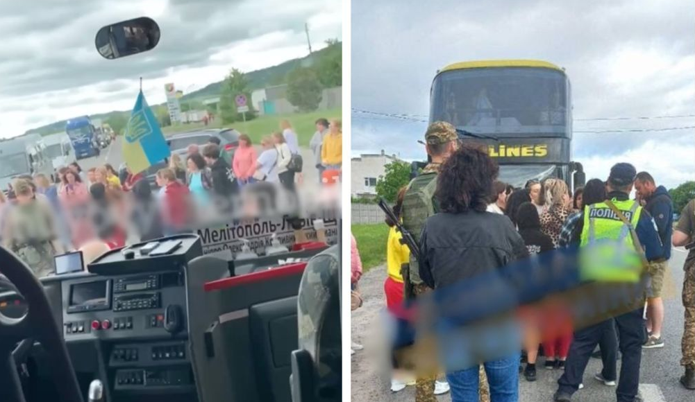 Водителя автобуса из Польши забрали в ТЦК, пассажирки заблокировали трассу: что говорят в ТЦК