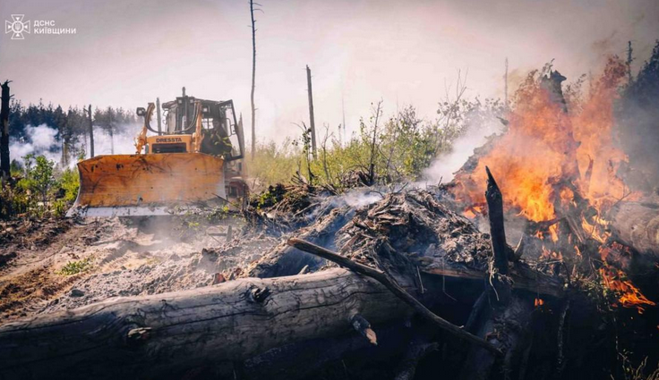 Вітер роздмухує пожежу в Чорнобильській зоні: рятувальники розкрили подробиці