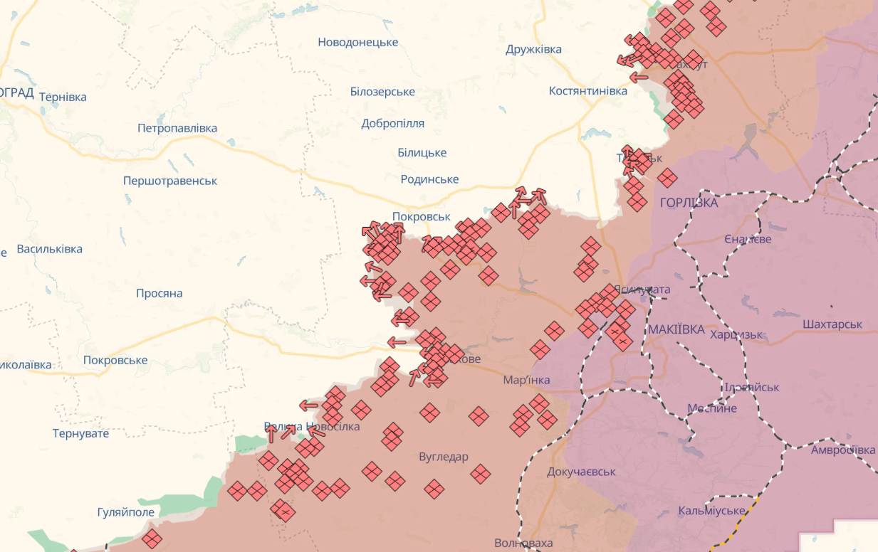 Оккупанты готовят блокаду Покровска и Мирнограда, есть риск окружения, - ISW