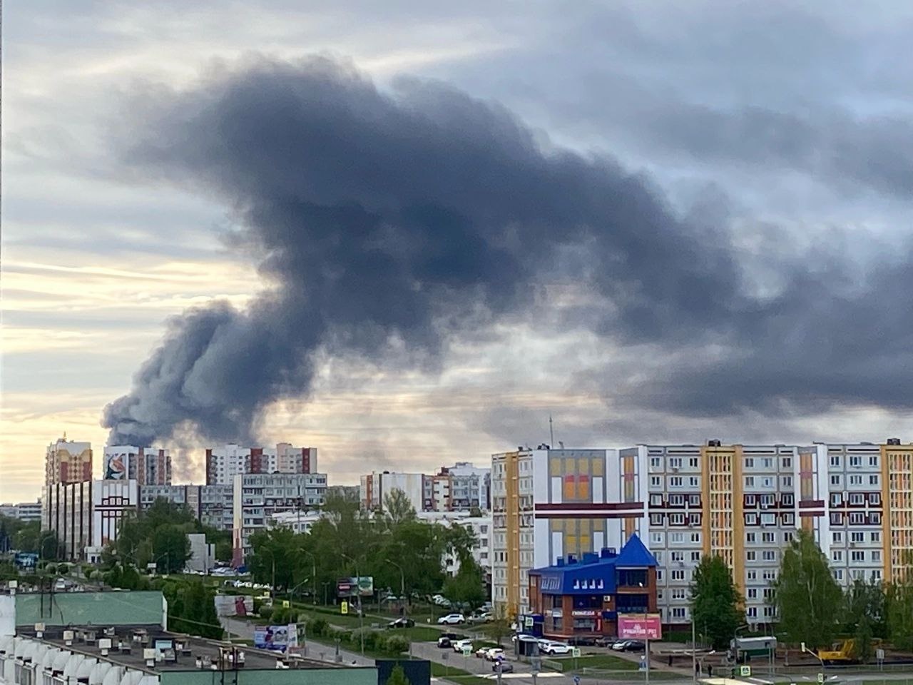 В России горел завод КамАЗ