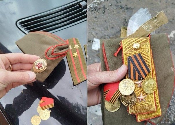 На Закарпатті піп УПЦ МП розгулював вулицями у радянській формі із георгіївською стрічкою