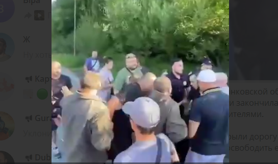 На Прикарпатті стався конфлікт між ТЦК та місцевими жителями