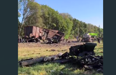 Вибух у поїзді на Київщині стався через детонацію боєприпасів, - ЗСУ