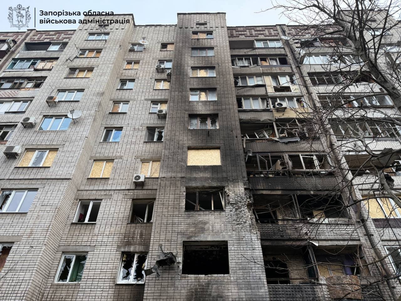 Атака на Запоріжжя: пошкоджено 31 багатоповерхівку