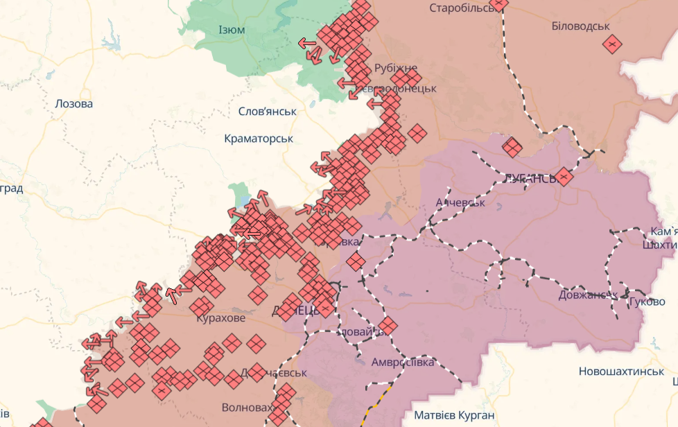 РФ за нинішніх темпів може дійти до меж Донеччини не раніше серпня 2027 року, - ISW