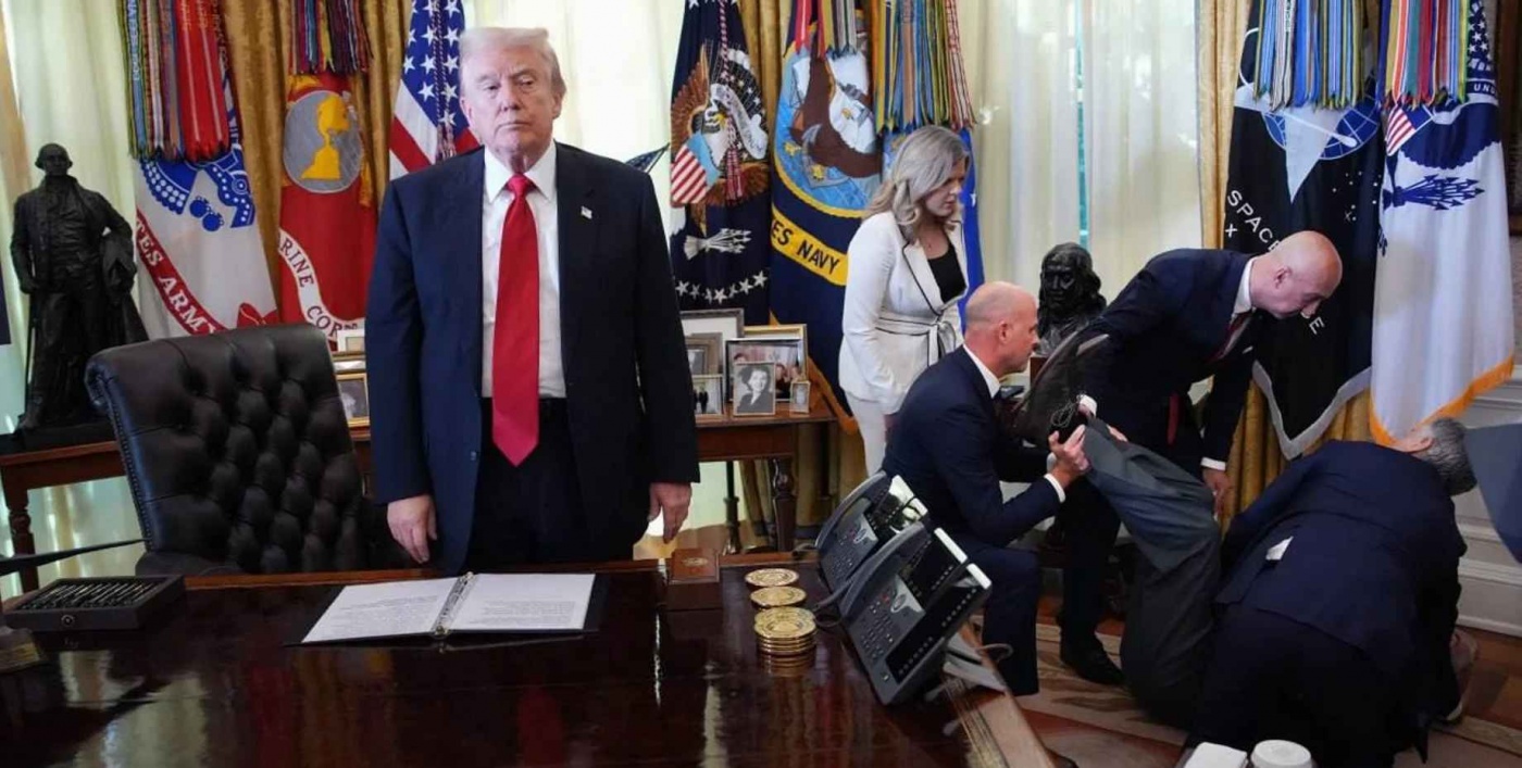 В Овальном кабинете во время выступления Трампа один из гостей упал в обморок