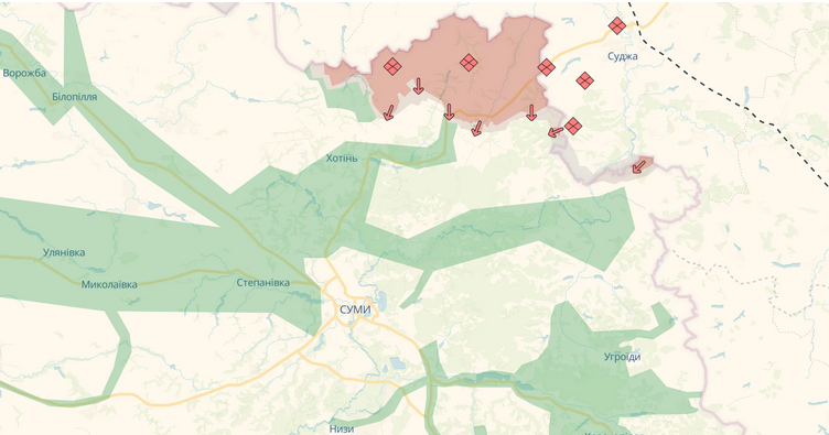 На Сумщине российские группы пытаются пересечь границу, но их уничтожают еще на подходах — 80-я ДШБ