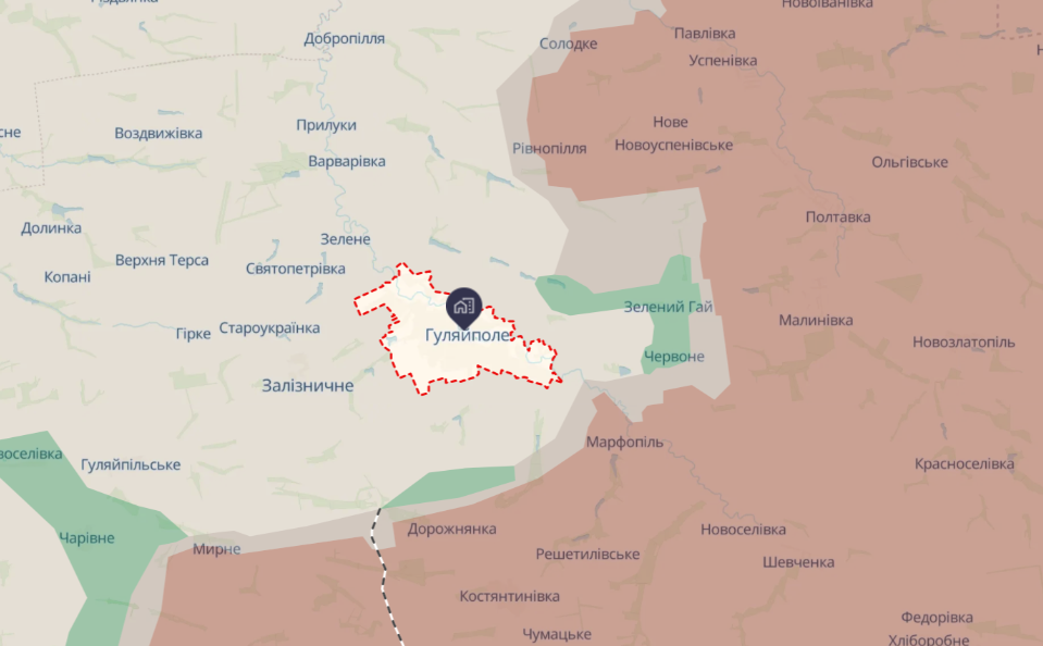 Росіяни намагаються просочитися у північні райони Гуляйполя, ситуація напружена, - військовий