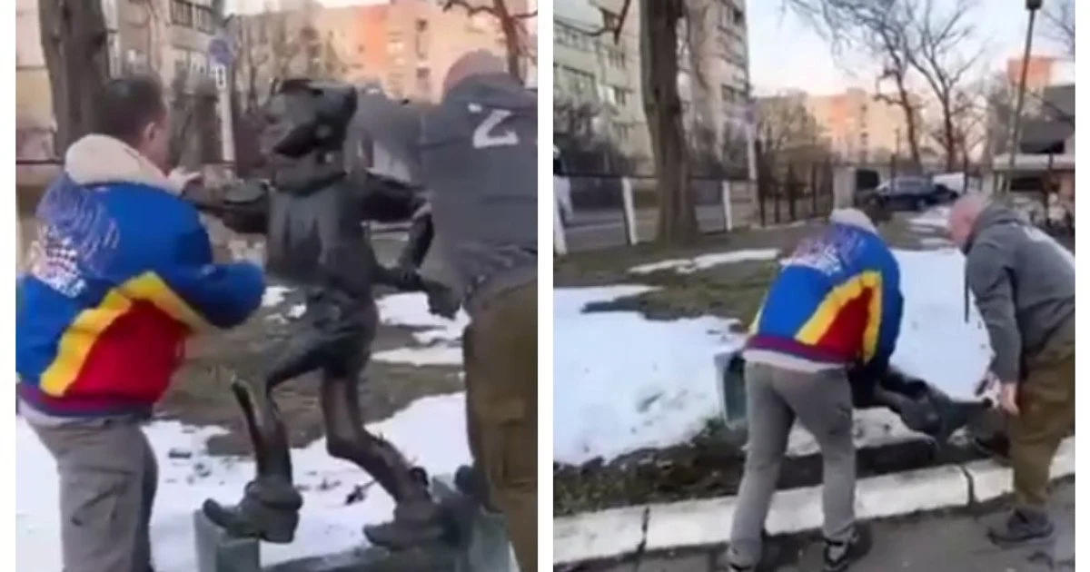 У Києві знесли скульптуру Буратіно