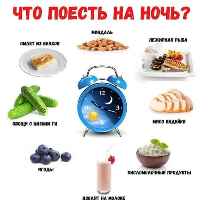 продукты перед сном