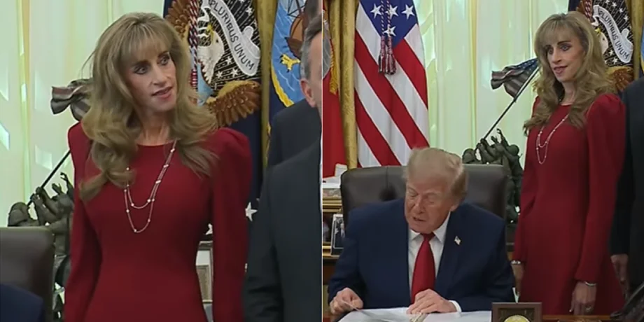 Женщина в красном у Трампа: кто такая Сьюзен Делл и почему ее обсуждает сеть